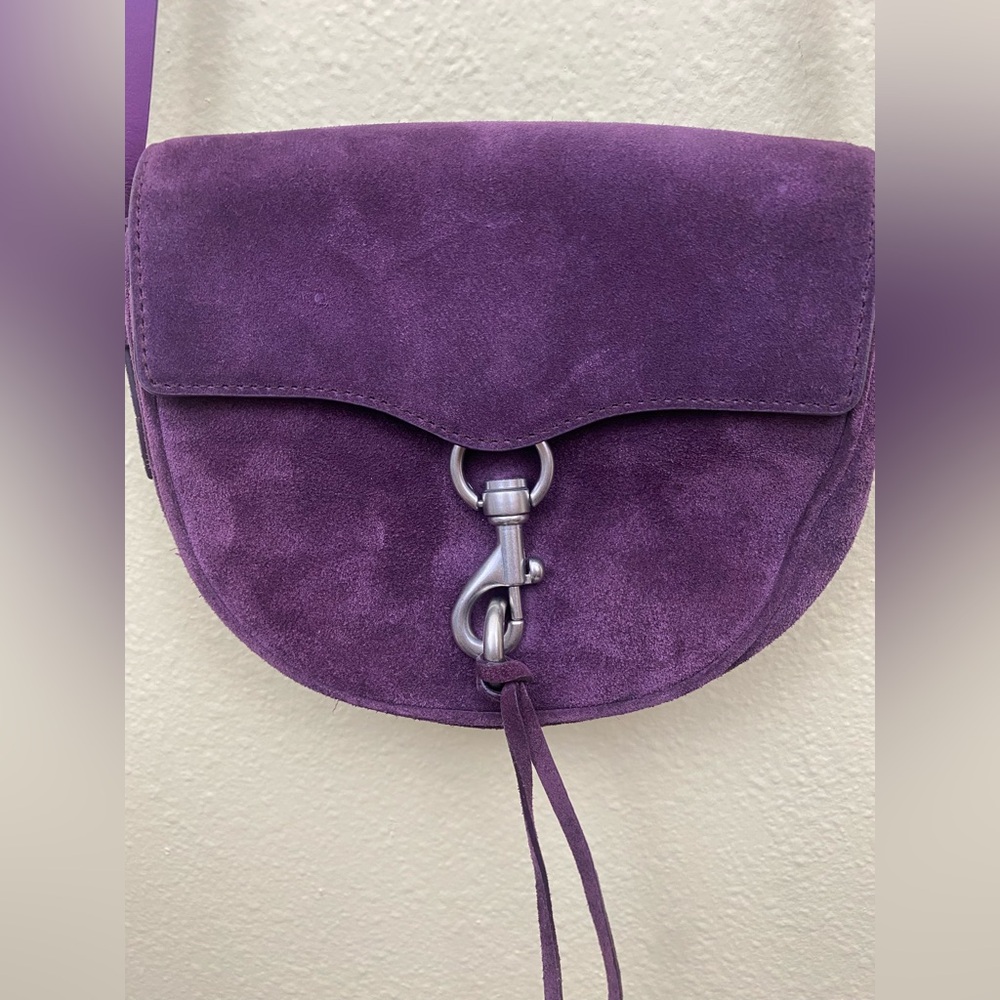 Rebecca Minkoff Purple Suede Crossbody Purse